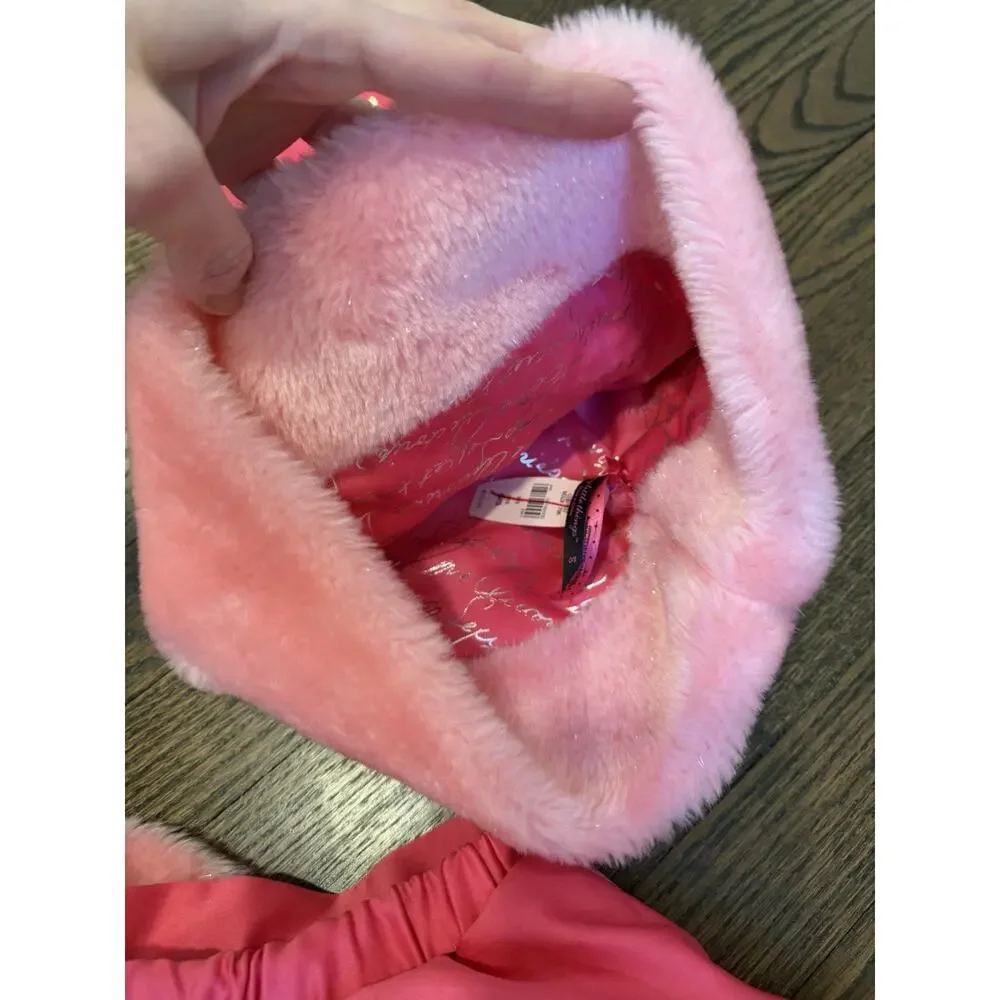 Victoria's Secret Vintage Limited Edition Pink Satin Santa Skirt & Marching Hat
